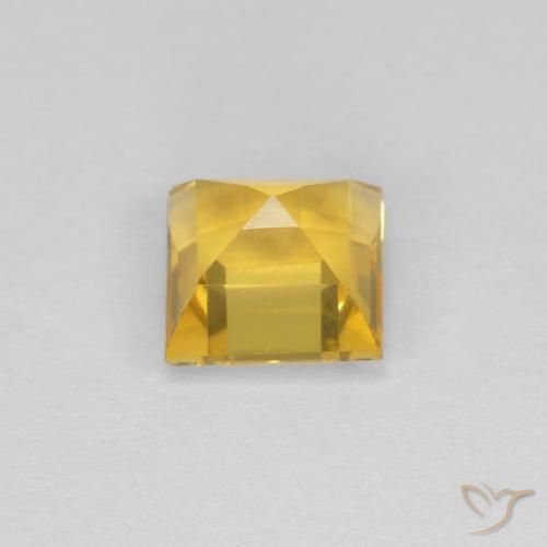 Citrine Gemstone in 6 x 6 mm (calibrated) Size for Sale, Citrine Stone in Golden Color