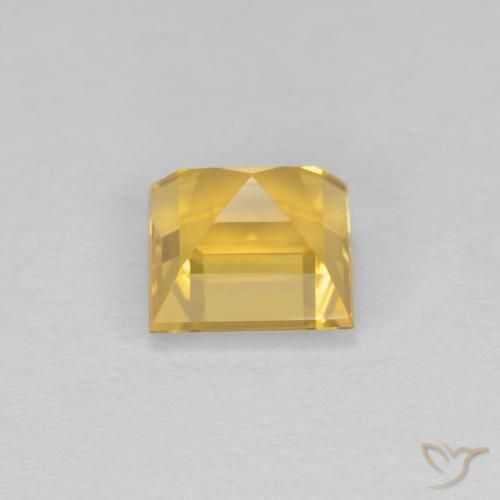 Citrine Gemstone in 6 x 6 mm (calibrated) Size for Sale, Citrine Stone in Medium Yellow Color