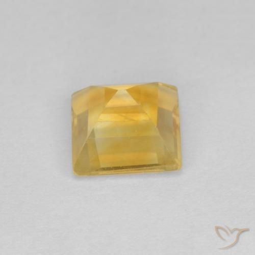 Citrine Gemstone in 6 x 6 mm (calibrated) Size for Sale, Citrine Stone in Bright Gold Color