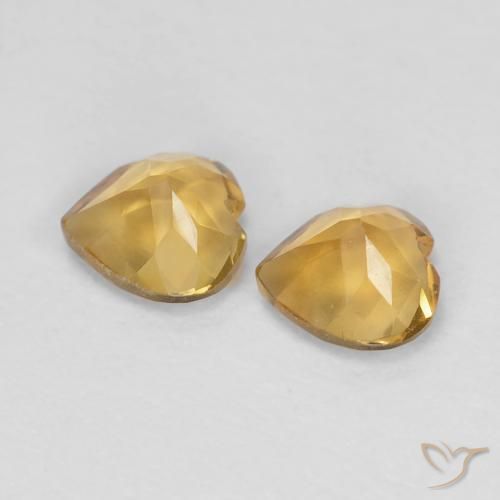 Citrine Gemstones in 5 x 5 mm (calibrated) Size for Sale, Citrine Stones in Deep Golden Orange Color
