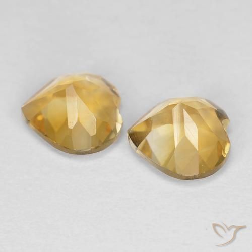 Citrine Gemstones in 6 x 6 mm (calibrated) Size for Sale, Citrine Stones in Deep Golden Orange Color