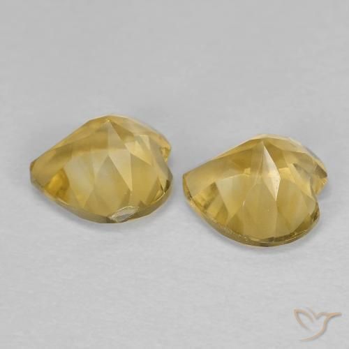 Citrine Gemstones in 6 x 6 mm (calibrated) Size for Sale, Citrine Stones in Golden-Yellow Color