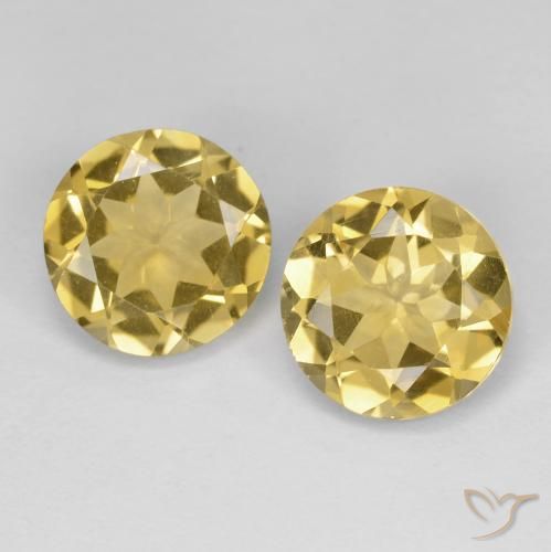 3.24ctw Natural Golden Citrine, Round, VVS