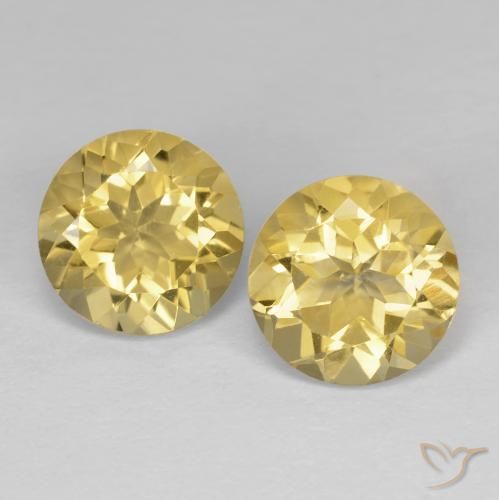 3.79ctw Natural Golden Citrine, Round, VVS