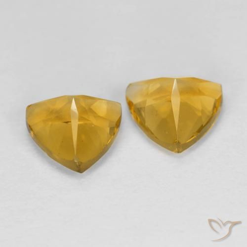 Citrine Gemstones in 6 x 6 mm (calibrated) Size for Sale, Citrine Stones in Medium Golden Color