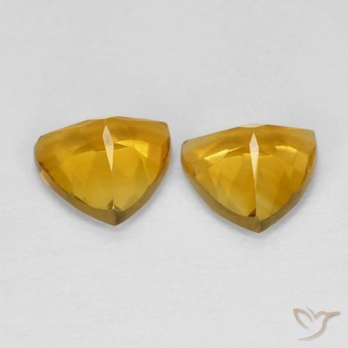 Citrine Gemstones in 6 x 6 mm (calibrated) Size for Sale, Citrine Stones in Golden Color