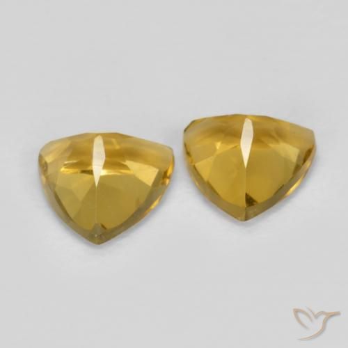 Citrine Gemstones in 6 x 6 mm (calibrated) Size for Sale, Citrine Stones in Golden Orange Color