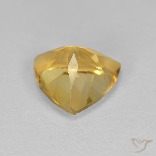 Citrine Gemstone in 8 x 8 mm (calibrated) Size for Sale, Citrine Stone in Medium Gold Color