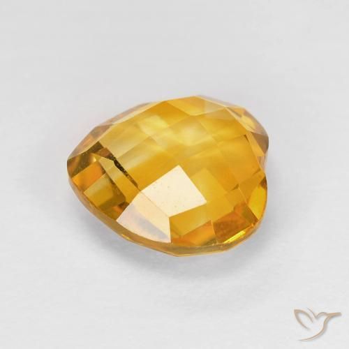 Citrine Gemstone in 8 x 8 mm (calibrated) Size for Sale, Citrine Stone in Deep Golden Orange Color