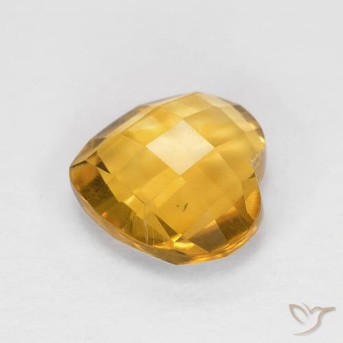 Citrine Gemstone in 8 x 8 mm (calibrated) Size for Sale, Citrine Stone in Deep Golden Orange Color