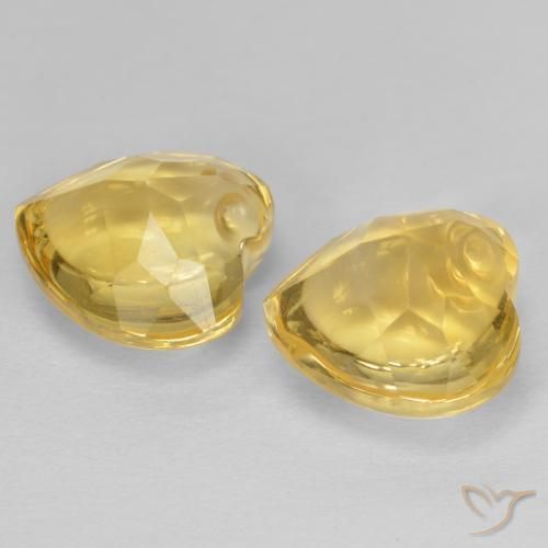 Citrine Gemstones in 9 x 9 mm (calibrated) Size for Sale, Citrine Stones in Light Golden-Yellow Color