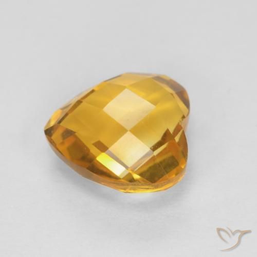 Citrine Gemstone in 8 x 8 mm (calibrated) Size for Sale, Citrine Stone in Deep Golden Orange Color