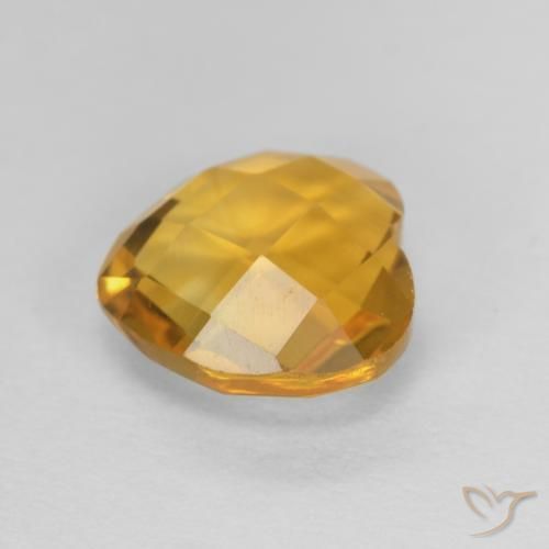 Citrine Gemstone in 8 x 8 mm (calibrated) Size for Sale, Citrine Stone in Dark Golden Color