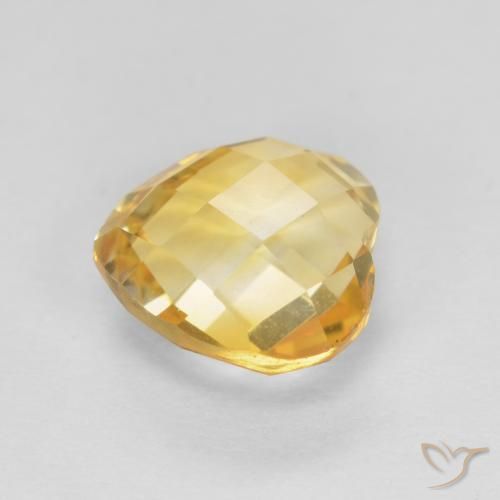 Citrine Gemstone in 8 x 8 mm (calibrated) Size for Sale, Citrine Stone in Golden Color