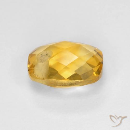 Citrine Gemstone in 9 x 7 mm (calibrated) Size for Sale, Citrine Stone in Dark Golden Color