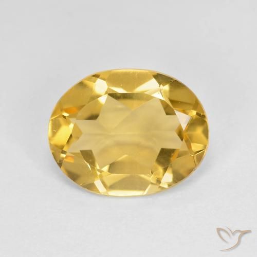 2.55ct Natural Golden Citrine, Oval, VVS-VS