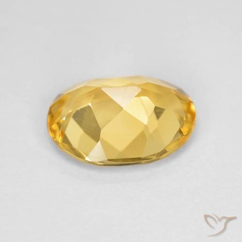 Citrine Gemstone in 11 x 9 mm (calibrated) Size for Sale, Citrine Stone in Golden Color