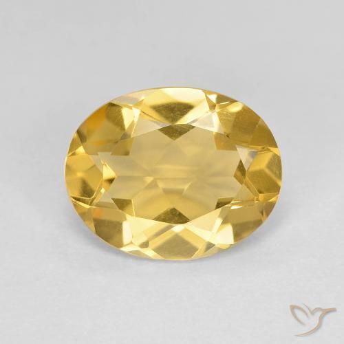 2.70ct Natural Golden-Yellow Citrine, Oval, VVS-VS