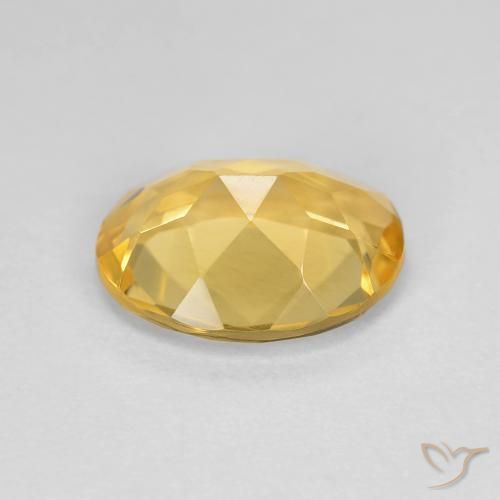 Citrine Gemstone in 11 x 9 mm (calibrated) Size for Sale, Citrine Stone in Golden-Yellow Color