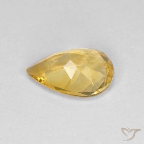 Citrine Gemstone in 10 x 7 mm (calibrated) Size for Sale, Citrine Stone in Medium Golden Color