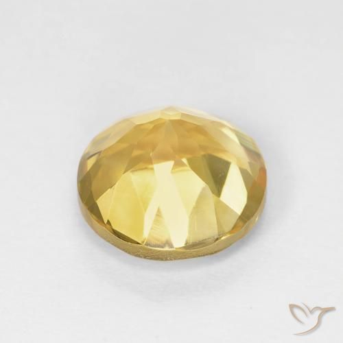 Citrine Gemstone in 8 mm (calibrated) Size for Sale, Citrine Stone in Honey Yellow Color