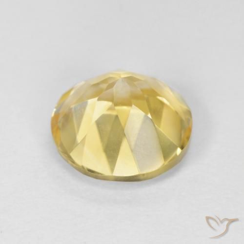Citrine Gemstone in 8 mm (calibrated) Size for Sale, Citrine Stone in Earthy Yellow Color