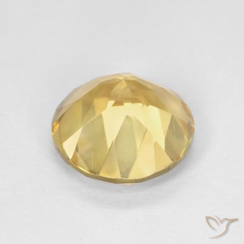 Citrine Gemstone in 8 mm (calibrated) Size for Sale, Citrine Stone in Golden Color