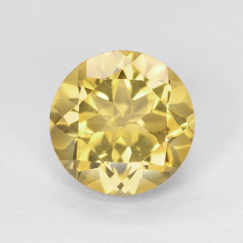 8,1mm di citrini giallo taglio rotondo dal Brasile, peso di 1,88 ct, pietra preziosa naturale non trattati in purezza VVS, 1 pezzo Citrino Sfaccettatura rotonda - Colore: Giallo medio, durezza Mohs di 7 adatto per gioielli da indossare ogni giorno , Pietra zodiacale Leone, Photo A