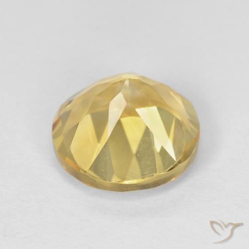 Citrine Gemstone in 8 mm (calibrated) Size for Sale, Citrine Stone in Golden Color