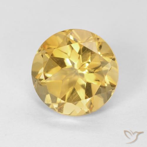 1.82ct Natural Golden Citrine, Round, VVS