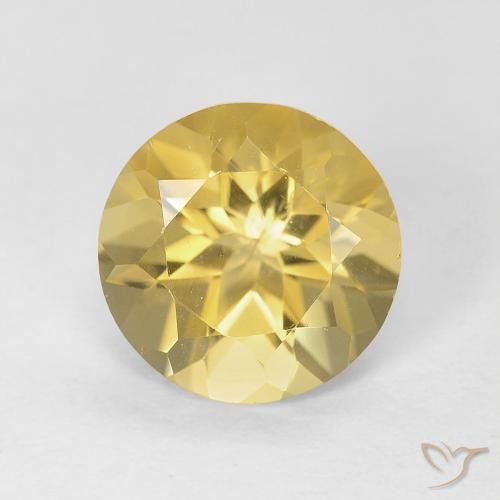 1.71ct Natural Golden Citrine, Round, VVS