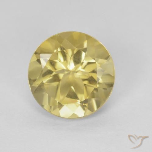 1.79ct Natural Golden-Yellow Citrine, Round, VVS