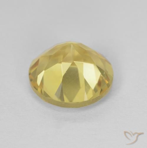 Citrine Gemstone in 8 mm (calibrated) Size for Sale, Citrine Stone in Golden-Yellow Color
