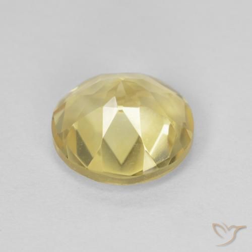 Citrine Gemstone in 8 mm (calibrated) Size for Sale, Citrine Stone in Yellowish Gold Color