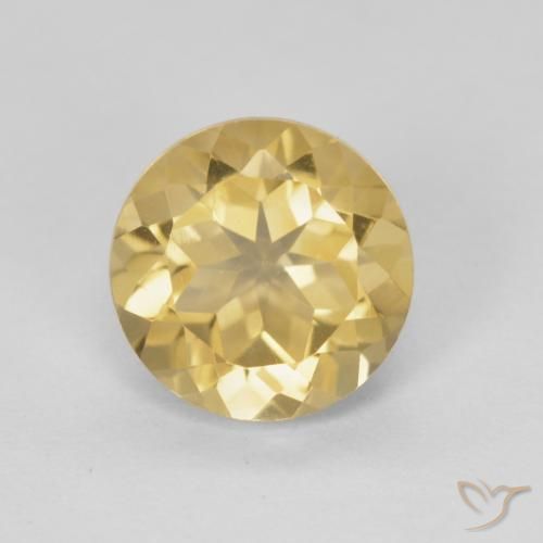 1.84ct Natural Golden Citrine, Round, VVS
