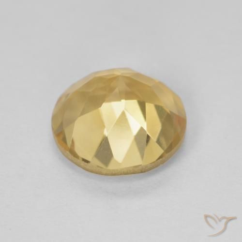 Citrine Gemstone in 8 mm (calibrated) Size for Sale, Citrine Stone in Golden Color