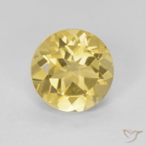 2.05ct Natural Light Yellow Citrine, Round, VVS