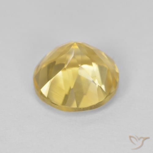 Citrine Gemstone in 8 mm (calibrated) Size for Sale, Citrine Stone in Very Light Golden-Brown Color