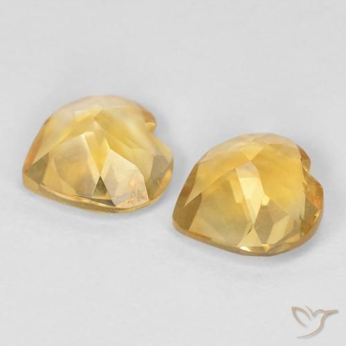 Citrine Gemstones in 6 x 6 mm (calibrated) Size for Sale, Citrine Stones in Light Yellow Color