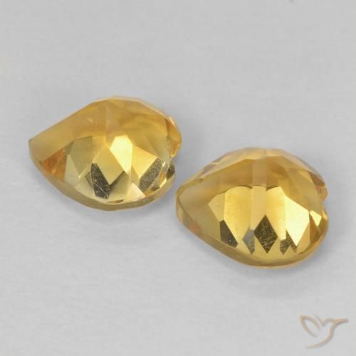 Citrine Gemstones in 6 x 6 mm (calibrated) Size for Sale, Citrine Stones in Golden Color