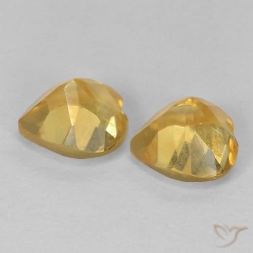 Citrine Gemstones in 6 x 6 mm (calibrated) Size for Sale, Citrine Stones in Golden Color