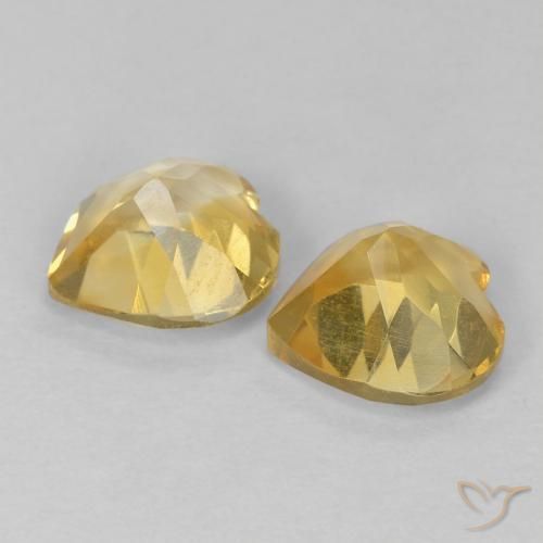 Citrine Gemstones in 6 x 6 mm (calibrated) Size for Sale, Citrine Stones in Gold Color