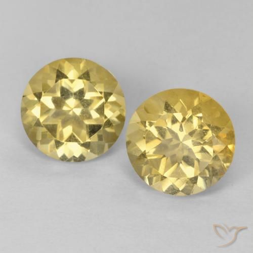 2.39ctw Natural Light Yellow Citrine, Round, VVS-VS