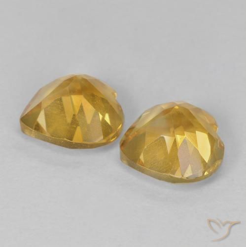 Citrine Gemstones in 6 x 6 mm (calibrated) Size for Sale, Citrine Stones in Golden Color