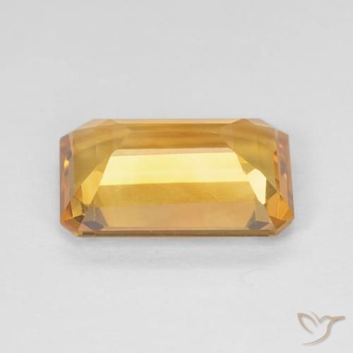 Citrine Gemstone in 12 x 8 mm (calibrated) Size for Sale, Citrine Stone in Dark Orange-Gold Color
