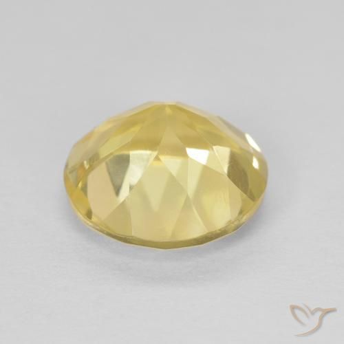 Citrine Gemstone in 8 mm (calibrated) Size for Sale, Citrine Stone in Light Golden-Yellow Color