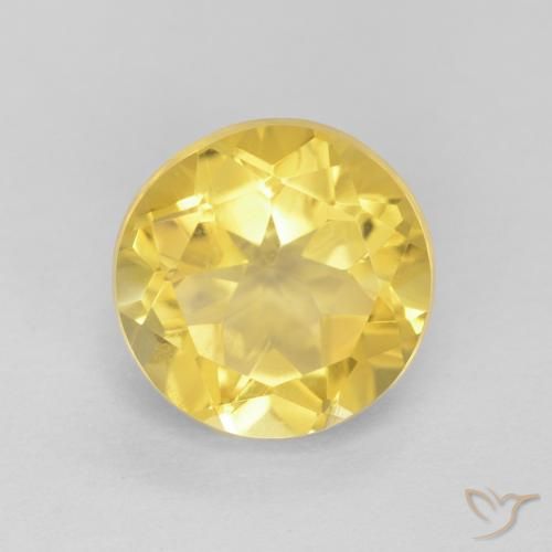 1.85ct Natural Tuscany Yellow Citrine, Round, VVS