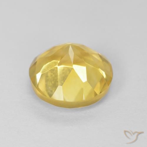 Citrine Gemstone in 8 mm (calibrated) Size for Sale, Citrine Stone in Tuscany Yellow Color