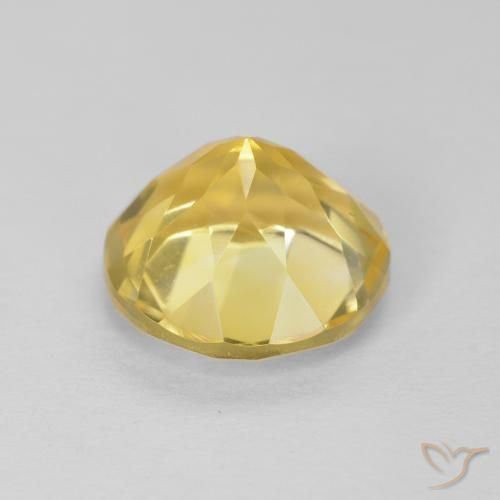Citrine Gemstone in 8 mm (calibrated) Size for Sale, Citrine Stone in Medium Yellow Color