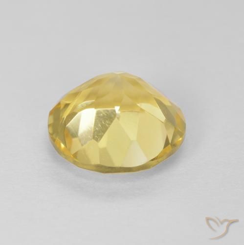 Citrine Gemstone in 8 mm (calibrated) Size for Sale, Citrine Stone in Tuscany Yellow Color